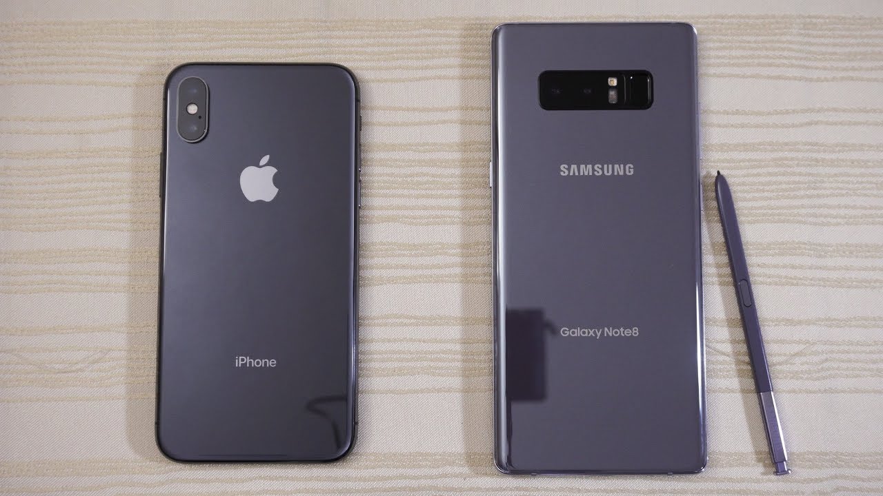 iPhone X vs Galaxy Note 8 - Speed Test! Which one is BEAST?! (4K)