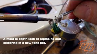 Guitar or Bass Tone, Volume or Blend Pot Replacement