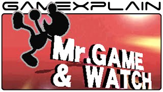 Smash Bros 3DS: Mr. Game & Watch Tour - All Moves, Taunts, & Final Smash