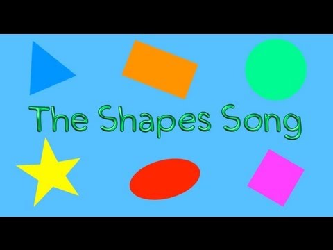 The Shapes Song (children's song for learning basic shapes)