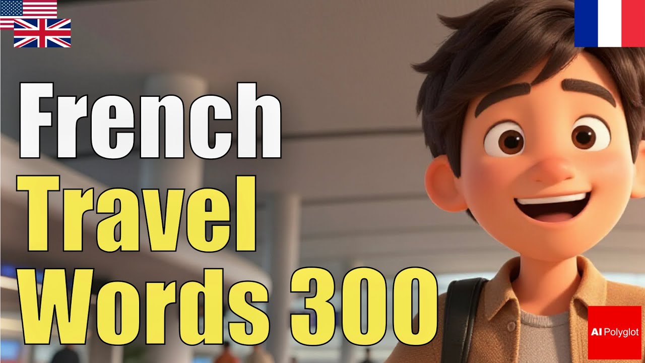 French 300 Travel Words | From Scratch | Immersion | Background | Natural | Common Phrases | Airport