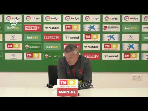 Elche CF Oficial - Directo - Rueda de prensa de Fran Escribá