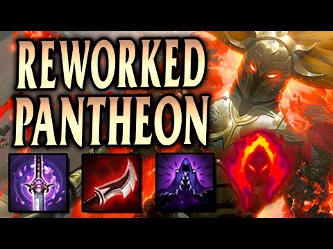 REWORKED PANTHEON FULL LETHALITY 800+ AD! SPEAR SNIPE ONE-SHOTS! - League of Legends S9
