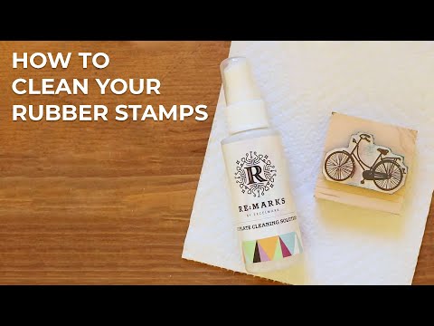 How to Clean Your Rubber Stamps