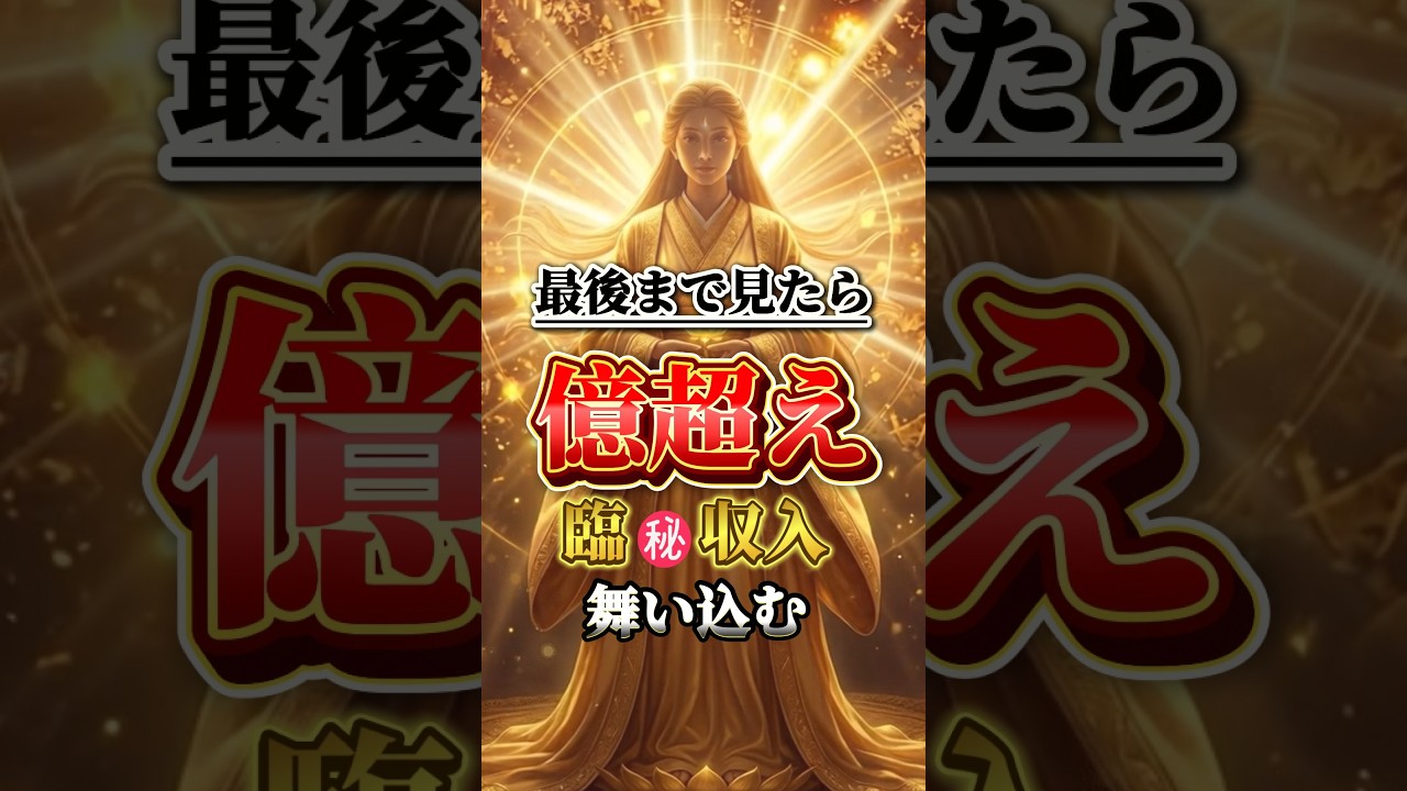 最近お金の流れが止まっている方へ。これを見た後に大きく動いたという声が続いています。途中で閉じると分岐は変わります。#金運 #金運アップ #金運上昇