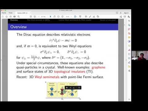 Alessandro Giuliani: Non-renormalization of `chiral anomaly' in interacting lattice Weyl semimetals