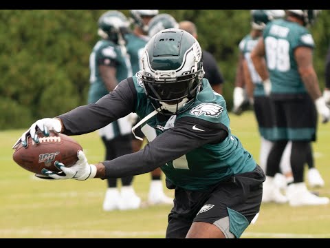 Eagles wide receivers Travis Fulgham and Alshon Jeffery practice Wednesday