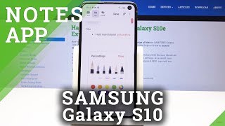How to Use Samsung Notes / Create Reminder in SAMSUNG Galaxy S10