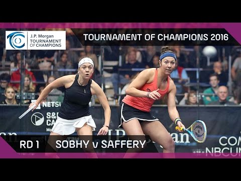 Squash: Tournament of Champions 2016 - Women's Rd 1 Highlights: Sobhy v Saffery