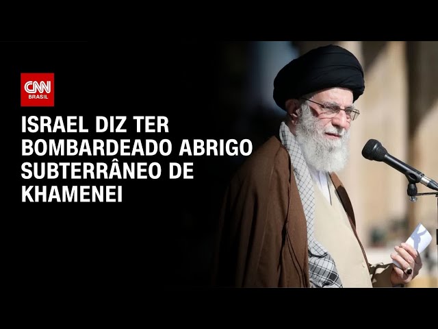 Israel diz que destruiu bunker militar subterrâneo de Ali Khamenei | LIVE CNN