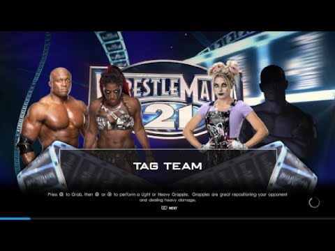 WWE 2k22 | BOBBY LASHLEY & ATHENA  vs ALEXA BLISS & THE FIEND