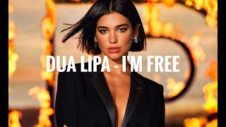 Kadr z teledysku I'm Free tekst piosenki Dua Lipa