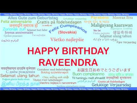 Raveendra   Languages Idiomas - Happy Birthday
