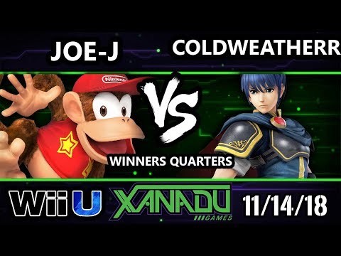 S@X 276 Smash 4 -  Joe-J (Diddy Kong) Vs. SL | ColdWeatherr (Marth) - Wii U Winners Quarters