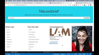 Layout met Bootstrap 5 stap 6: vierkoloms footer