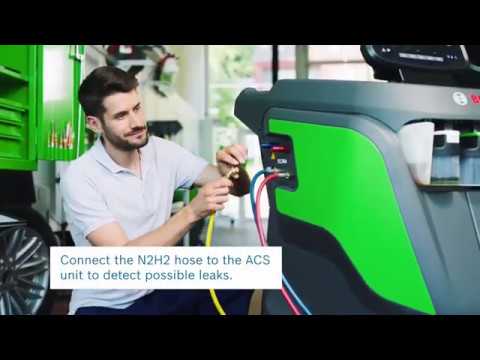 EN | leak detection and finding with hydrogen/nitrogen mixtures in A/C systems