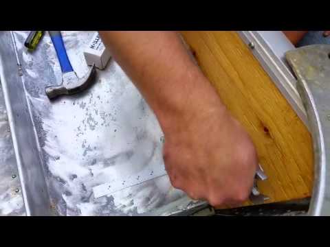 Using a Flanging Tool to Install a Drain Tube on a Boat Transom