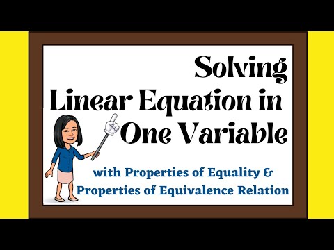 Solving Linear Equation in One Variable