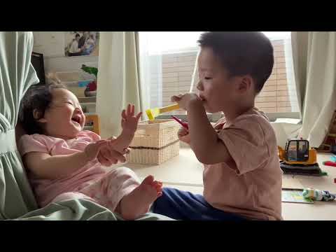 こども学科 【成長記録】長男2歳11ヶ月&長女7ヶ月