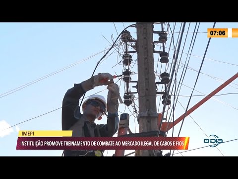 Fiscais do IMEPI fazem treinamento de reforço a combate de cabos e fios irregulares 31 08 2021