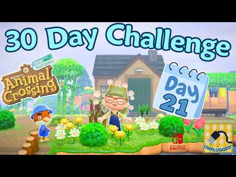 🌿 30 IRL Day ACNH Challenge Day 21 | Zen Garden & Laundry Area Ideas | Animal Crossing New Horizons