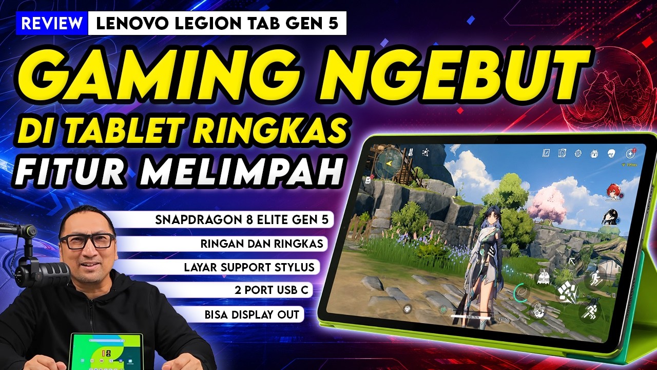 Review Lenovo Legion Tab Gen 5 | Ringkas Tapi Ngebut, Warna Fresh, dgn Fitur Melimpah!