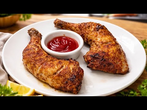 Oven Baked Crispy Chicken Recipe | Juicy & Tasty Chicken at Home 😋