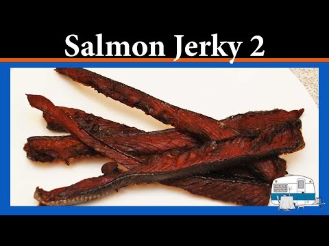 Salmon Jerky made in a Food Dehydrator