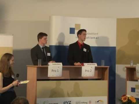 Jugend debattiert international Landesfinale Ungarn  2013