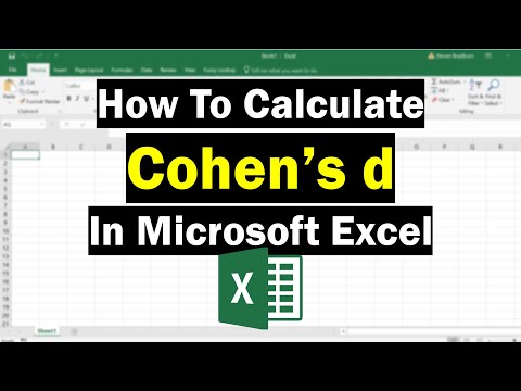 So berechnen Sie Cohens d in Excel