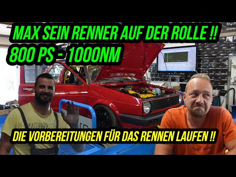 Turbo-Gockel - MAX SEIN 1/4 MEILE RENNER AUF DER ROLLE ! 800PS-1000NM VW MK2