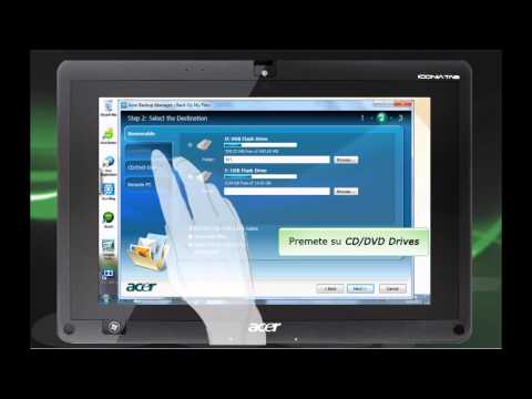 Acer Iconia Tab W500 - Guida al uso di Acer Backup Manager (Italian)