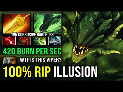 WTF 420 BURN PER SEC Unlimited Nethertoxin Radiance 100% Counter PL Illusion Max Item Viper Dota 2