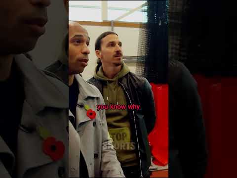 Zlatan Ibrahimović to Thierry Henry: "They don't KNOW how GOD is looking!!" 👀 #shorts