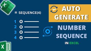 How to Auto Generate Number Sequence in Excel