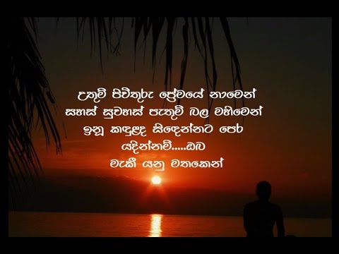 Hade Kothanaka Ho - Sunil Eirisinghe හදේ කොතැනක හෝ හිඳී ඔබ ....