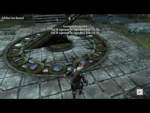 Skyrim Special Edition  Dawnguard: Investigate The Moondial