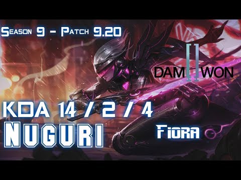 DWG Nuguri FIORA vs CAMILLE Top - Patch 9.20 EUW Ranked