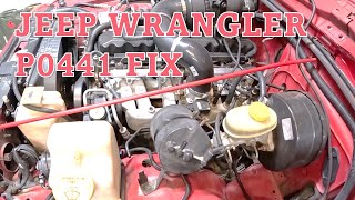 Jeep Wrangler TJ P0441 Check Engine Light Fix
