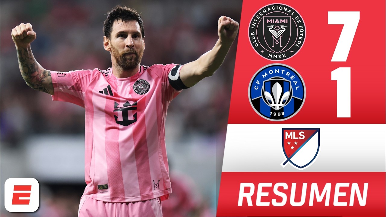 LA NOCHE DE MESSI. PÓKER y GOLEADA del INTER MIAMI ante CF MONTREAL | MLS | Resumen