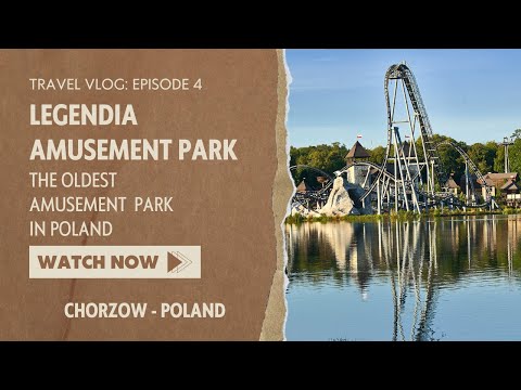 "Legendia" - Amusement park in Chorzow,  Poland.  The oldest  amusement parks in Poland. [4K]