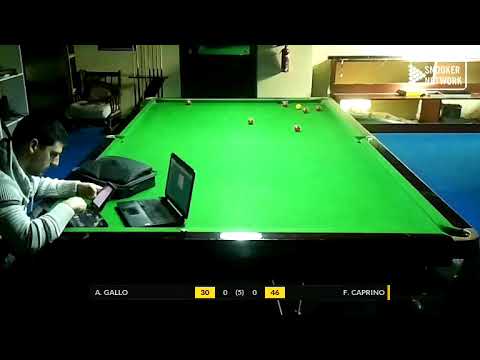 SAVONA BILLIARDS CLUB - REG. FIBIS LIGURIA CAT. B 2019/20 - A. GALLO vs F. CAPRINO