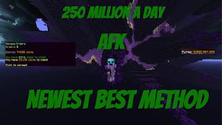 The New Best Afk Money Making Methods Hypixel Skyblock! 250M A DAY!