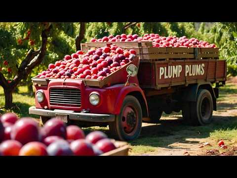 Picking Billions Of Plums In California - Prunes Production Process
