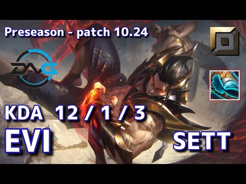 【韓国サーバー/GM】DFM Evi セト(Sett) VS カミール(Camille) TOP - Patch10.24 KR Ranked【LoL】