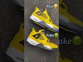 Real Vs Fake Lightning Jordan 4 #sneakerhead #sneakers #viral