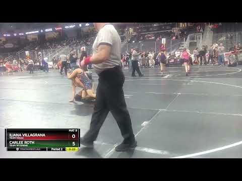127 Lbs Cons. Round 2 - Iliana Villagrana, Team Texas Vs Carlee Roth, Team Wyoming D36f