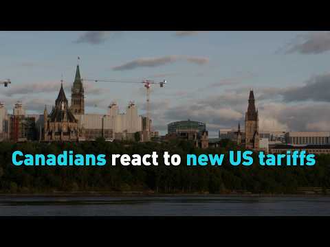 Canadians react to new US tariffs