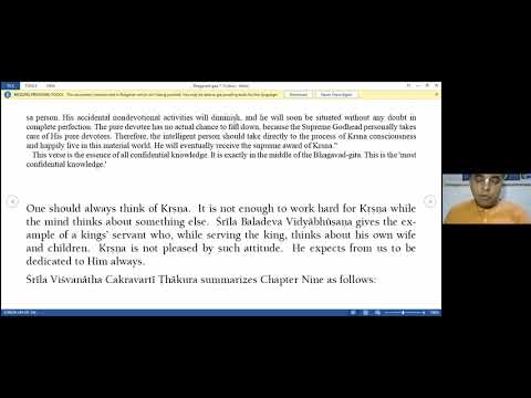 Session 9 - BG Module 2 - HG Ananta Gopa Pr : Bhakti Shastri : Gachibowli Satsang Group