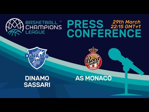 Dinamo Sassari v AS Monaco - Press Conference - Quarter-Final - Basketball Champions League